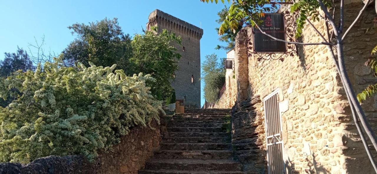 Les Volets Rouges - Glace Du Pape Châteauneuf-du-Pape Exterior photo